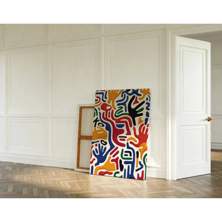 Pop Art Painting - Hand Movement | Art print Wall Decoration Painting Poster Copy