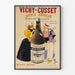 Vintage poster Vichy-Cusset Source Andreau wall decoration