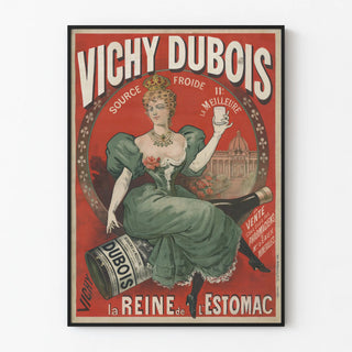 Vintage Vichy Dubois source poster for wall decoration