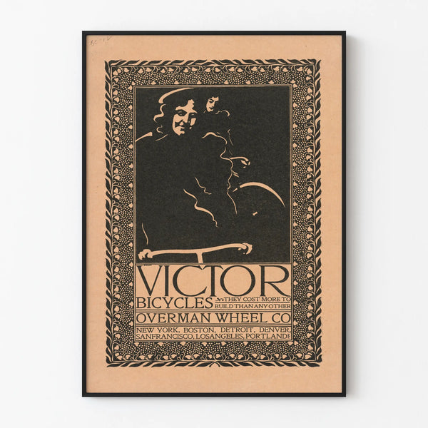 Victor Bicycles Overman Wheel Co Poster - Vintage Wall Decoration