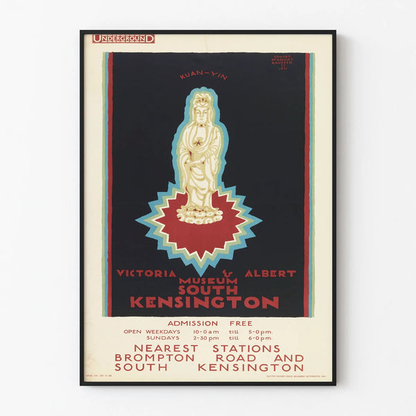 Vintage Poster of the Victoria & Albert Museum for the London Underground