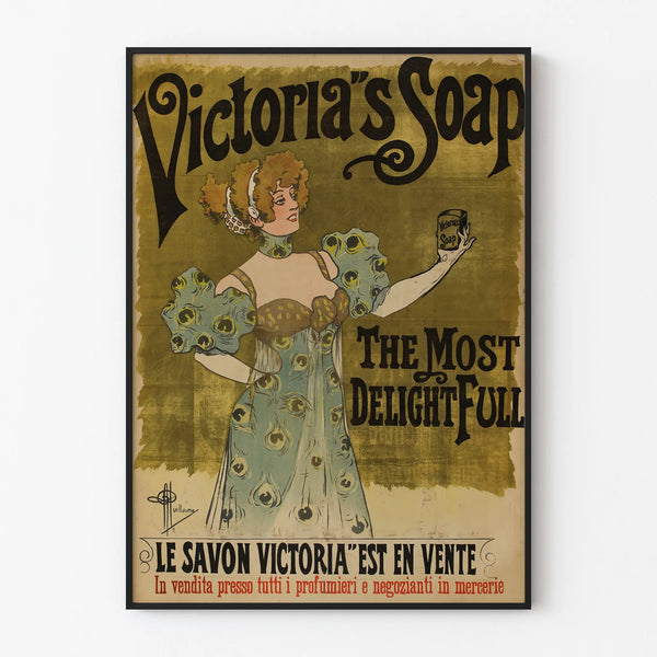 Vintage Poster Victoria's Soap Decorative