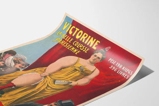 Vintage poster Victorine The Beautiful Parisian Colossus