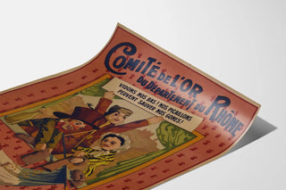 Vintage poster Committee of the Gold of the Rhône - Empty our pockets to save our kids