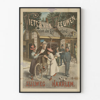 Vintage Poster Bicycle Manufacturers Viets & Van Leeuwen