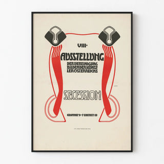 Poster Secession Austrian Artist 8th Exhibition