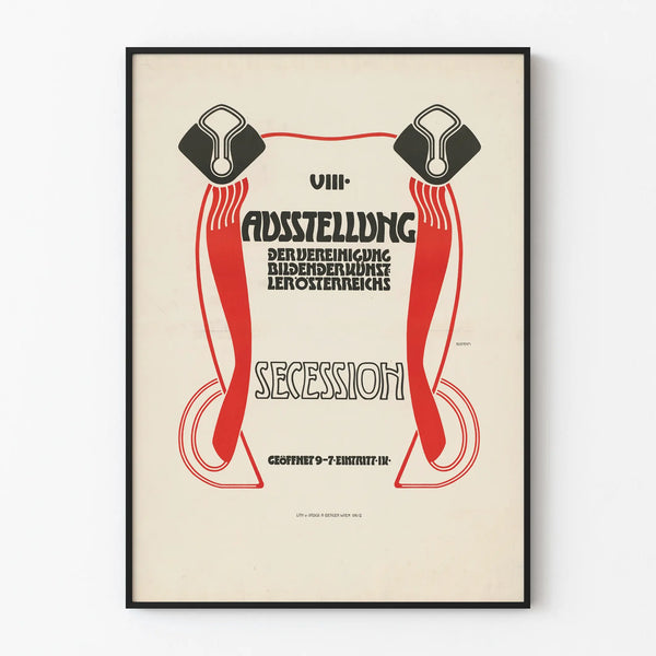 Poster Secession Austrian Artist 8th Exhibition