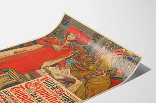 Vintage Poster of the Golden Fleece Exhibition in Bruges 1907