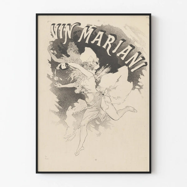 Vintage Vin Mariani poster wall decoration