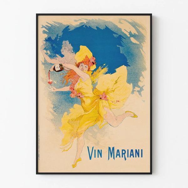 Vintage Vin Mariani poster retro wall decoration