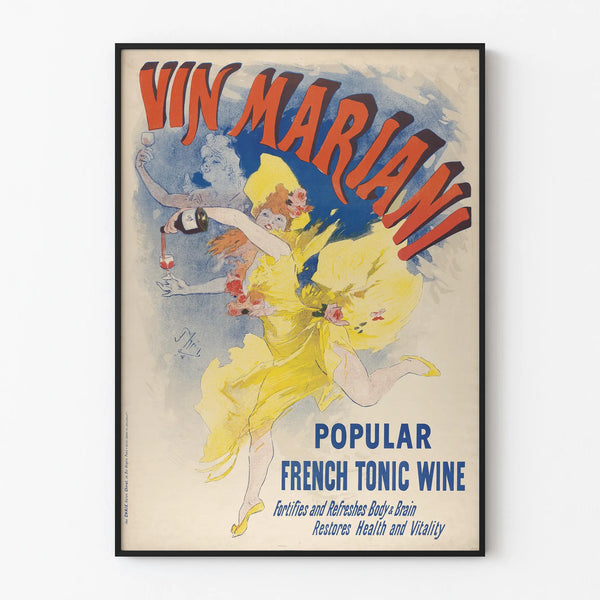 Vintage Vin Mariani Poster - Wall Decoration Poster Tonic Wine