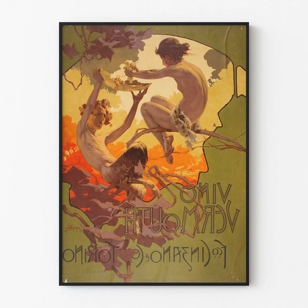 Vintage poster Vermouth Cinzano wall decoration
