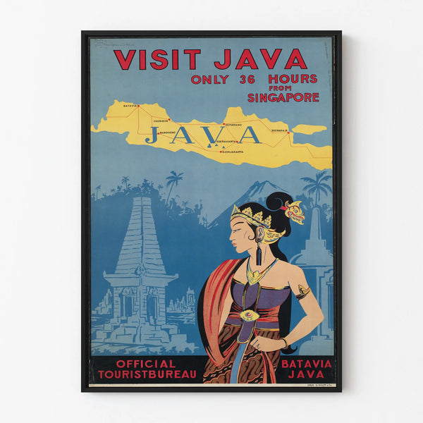Vintage Poster Java 36 Hours of Singapore - Wall Decoration Travel