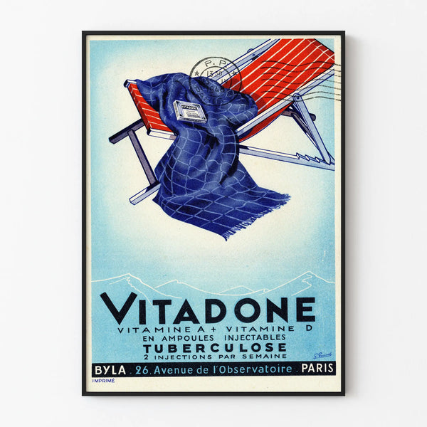Vintage poster Vitadone Vitamin A + D against Tuberculosis