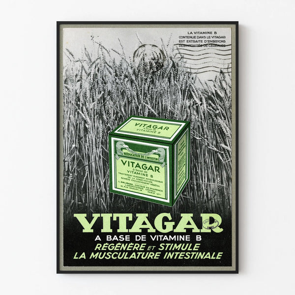 Vintage Advertising Poster Vitagar Vitamin B