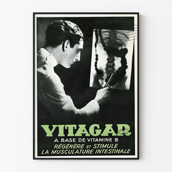 Vintage Poster Vitagar Vitamin B for Wall Decoration