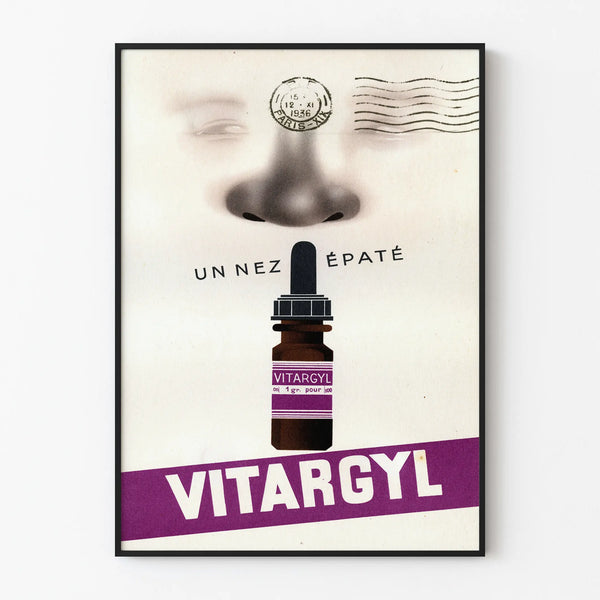 Vintage Vitargyl Poster - Retro Medical Wall Decoration
