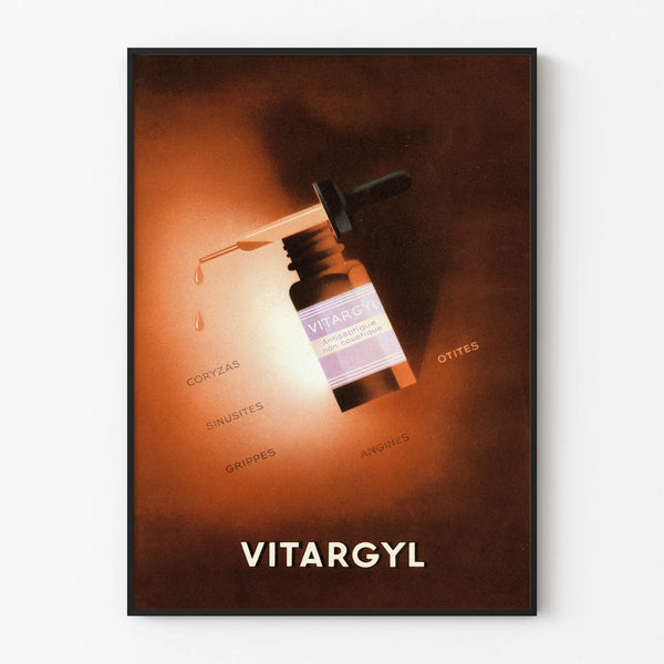 Vintage Vitargyl Poster - Medical Wall Decoration Poster
