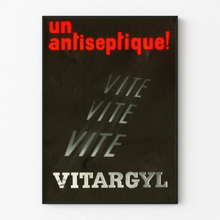 Vintage Advertising Poster for Vitargyl Antiseptic
