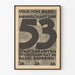 German protest poster from 1953 with bold typography