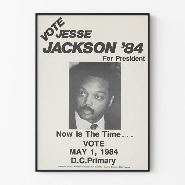 Jesse Jackson 1984 Electoral Campaign Poster