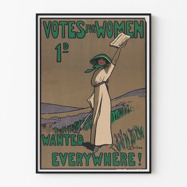 Poster Votes for Women - Vintage Feminist Wall Decoration