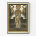 Vintage poster of a woman in a Roman toga with laurel crowns