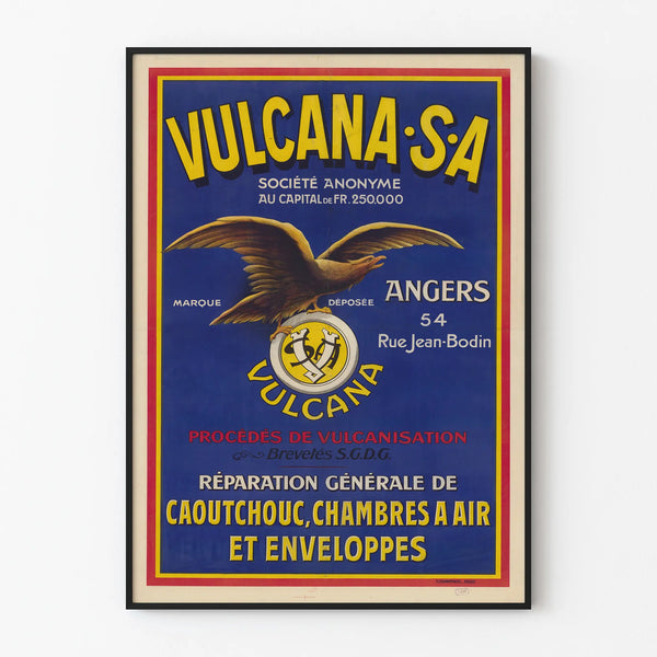 Vintage Vulcana S.A. Advertising Poster - Industrial Wall Decoration
