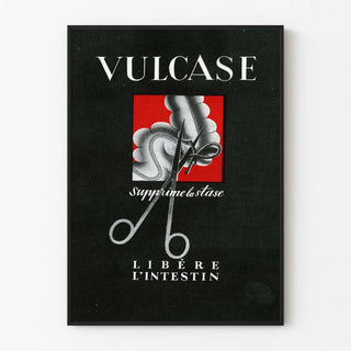 Vintage Vulcase Poster for Intestinal Relief