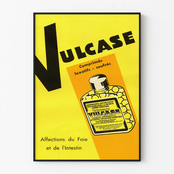Vintage Pharmaceutical Vulcase Advertising Poster