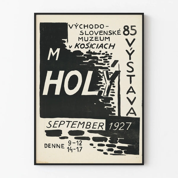 Vintage exhibition poster Východoslovenské Muzeum Košiciach 1927