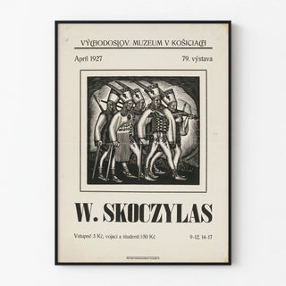 Exhibition poster W. Skoczylas - Košice Museum 1927