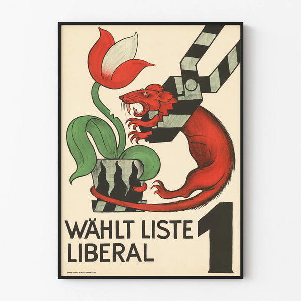 Vintage Liberal Election Campaign Poster