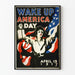 Vintage American Poster Wake Up America Day 1917