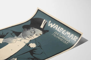 Vintage Poster of Waldemar, Singer and Humorist