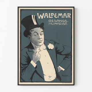 Vintage Poster of Waldemar, Singer and Humorist