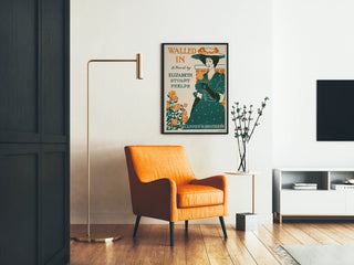 Vintage Roman Poster Walled In by Elizabeth Stuart Phelps
