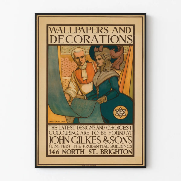 Vintage poster wall decoration John Gilkes & Sons - Wallpaper and coverings