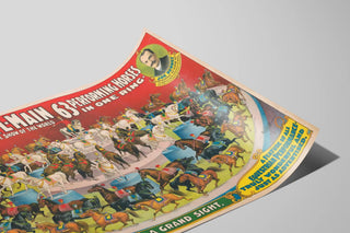Vintage poster of horses in performance by Walter L. Main — artwork view