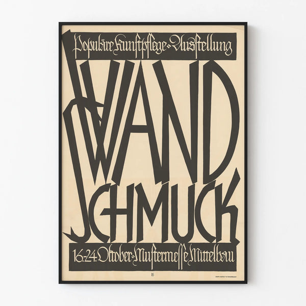 Vintage Exhibition Wand Jewelry Poster for Wall Decoration