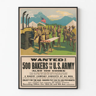 Vintage Recruitment Poster U.S. Army