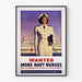 Vintage Poster for Recruitment of American Marine Nurses