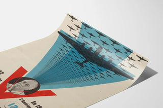 Vintage Poster of Warplanes 1942-1943 USA