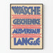 Vintage Advertising Poster Wasche Gifts Sale Lang & Cie