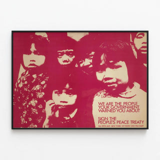 Poster We Are The People Your Government Warned You About - Engaged Wall Decoration — framed artwork on a wall