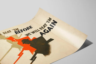 Vintage war poster We Beat 'Em Before — artwork view