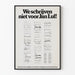 Vintage Poster We don't write for Jan Lul! Book Week 1972