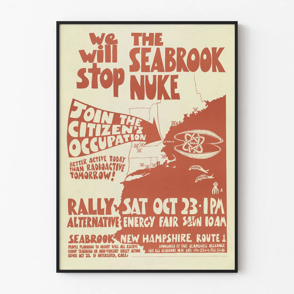 Anti-Nuclear Activist Poster Seabrook Citizens Occupation