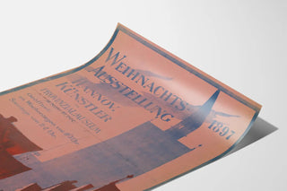 Vintage exhibition poster of 1897 in Hannover