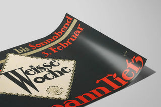 Retro Poster Weisse Woche by Hermann Tietz — artwork view
